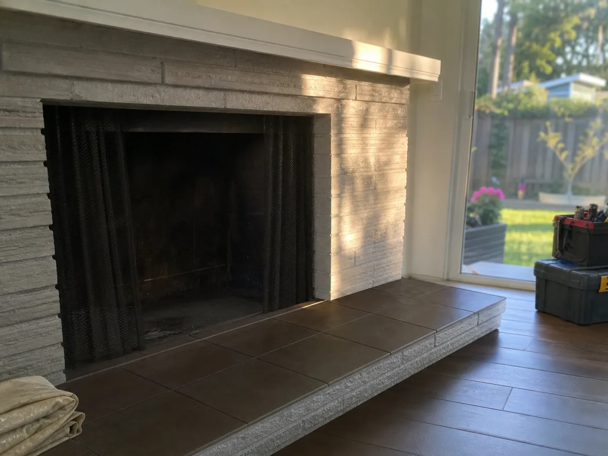 Swept fireplace back in service — completed job in San Jose, CA